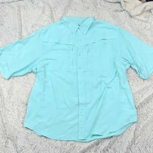 XL Habit Men's Button Up Fishing Shirt